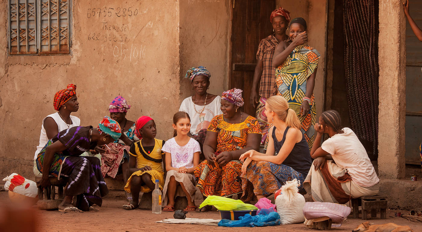 group of ladies in Africa