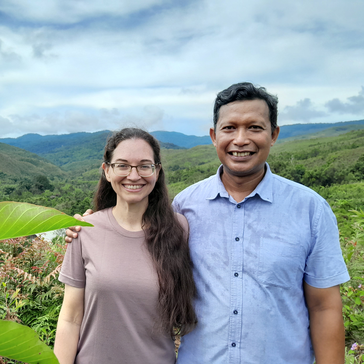 Julie Arnold and her husband