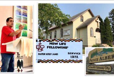 new life fellowship, pastor Kirby James, service 1:30pm, Prince Albert the Beautiful Gateway City