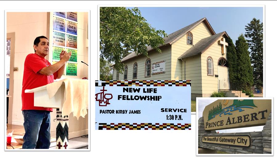 new life fellowship, pastor Kirby James, service 1:30pm, Prince Albert the Beautiful Gateway City