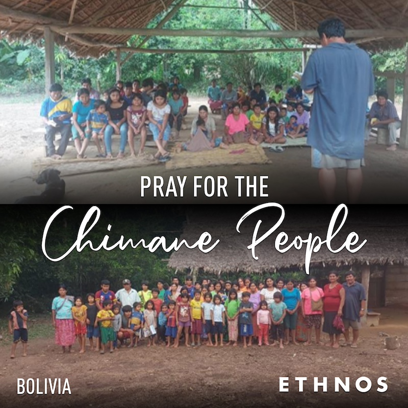 pray for the Chimane people in Bolivia