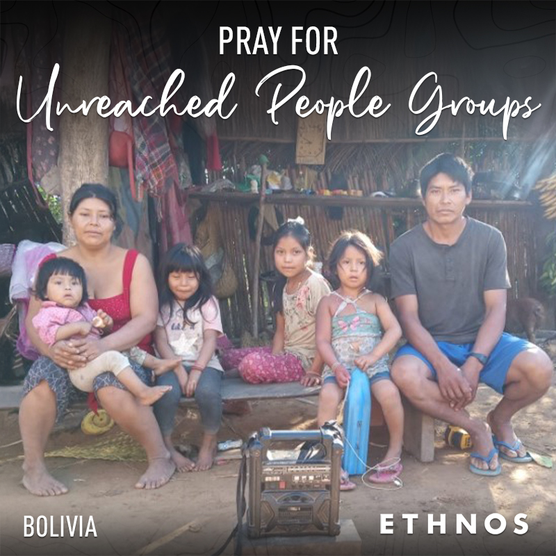 A Bolivian family from a remote community