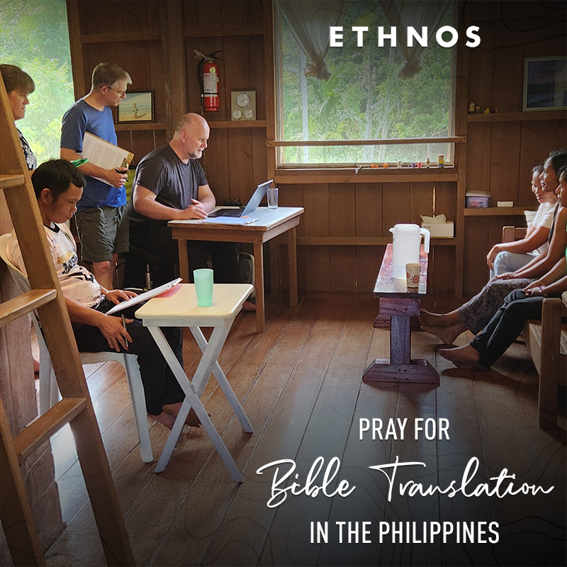 consultant helping with Bible Translation