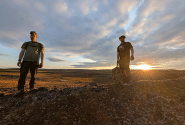 hunting for caribou in Arctic Canada