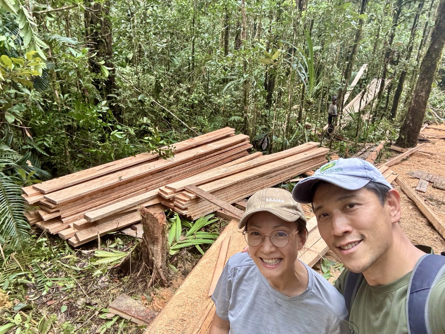 Lumber for constructing the Morop Church Building