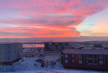 Red Sky in Arctic Canada