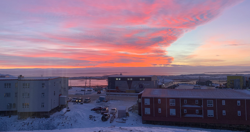 Red Sky in Arctic Canada