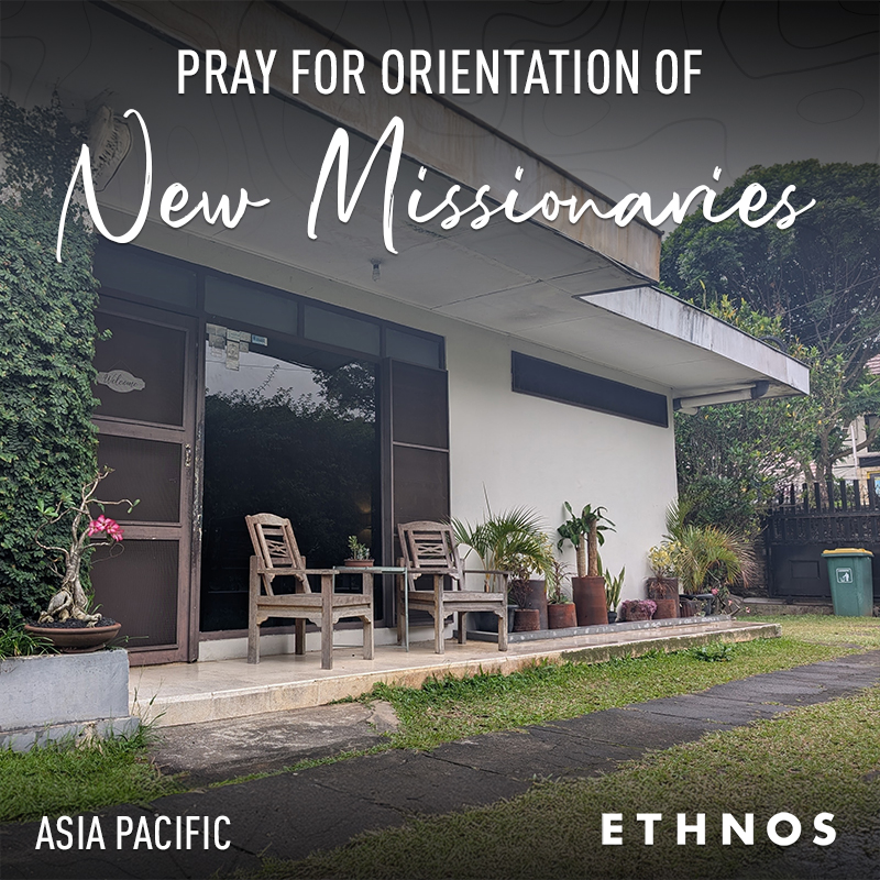 Pray that God would provide for an orientation centre for new missionaries arriving in Asia Pacific