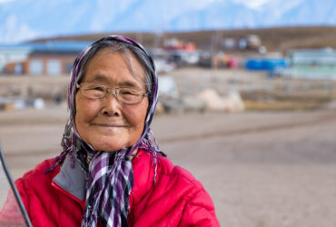 Portrait of an Inuit senior woman
